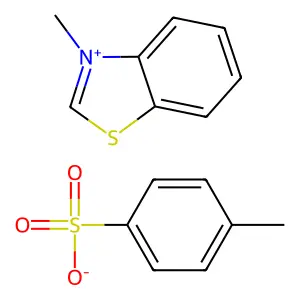 Benzothiazolium, 3-methyl-, 4-methylbenzenesulfonate (1:1) structure