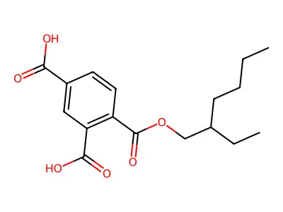 1,2,4-Benzenetricarboxylic acid, 1(or 2)-(2-ethylhexyl) ester structure