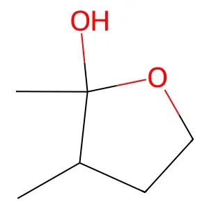2,3-Dimethyltetrahydro-2-furanol (trans) structure
