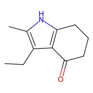 3-Ethyl-2-methyl-4,5,6,7-tetrahydroindol-4-one structure