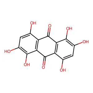 1,2,4,5,6,8-Hexahydroxyanthraquinone structure