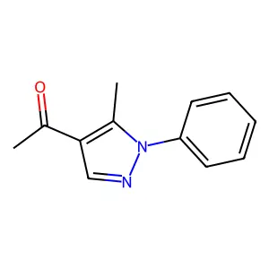 1-(5-Methyl-1-phenyl-1H-pyrazol-4-yl)ethan-1-one structure