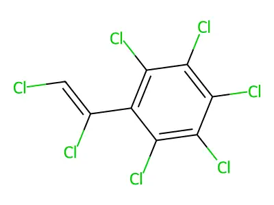 1,2,3,4,5-Pentachloro-6-(1,2-dichloroethenyl)benzene structure