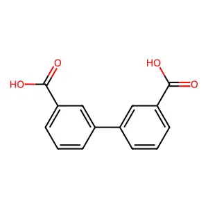 (1,1'-Biphenyl)-3,3'-dicarboxylic acid structure
