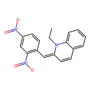 2-[(2,4-Dinitrophenyl)methylene]-1-ethyl-1,2-dihydroquinoline structure