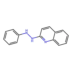 Quinoline, 2-(2-phenylhydrazino)- structure