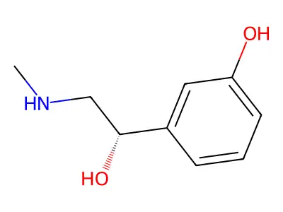 Phenylephrine, (S)- structure