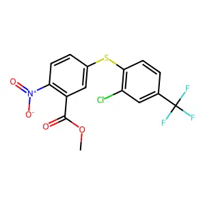 Methyl 5-{[2-chloro-4-(trifluoromethyl)phenyl]sulfanyl}-2-nitrobenzoate structure