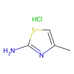 2-Thiazolamine, 4-methyl-, hydrochloride (1:1) structure