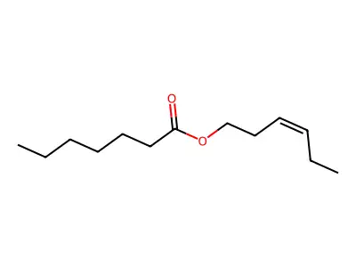 Heptanoic acid, (3Z)-3-hexenyl ester structure