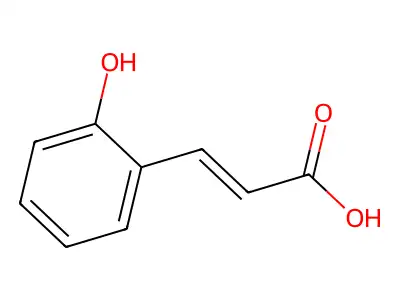 3-(2-Hydroxyphenyl)-2-propenoic acid structure