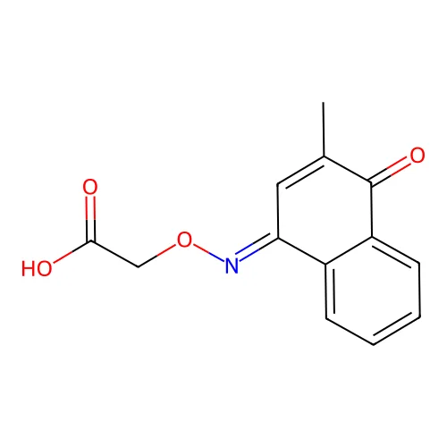 Carboxymethylmenadione monoxime structure