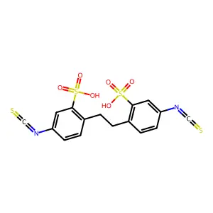 4,4'-Diisothiocyanodihydrostilbene-2,2'-disulfonic acid structure