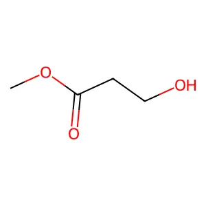 Propanoic acid, 3-hydroxy-, methyl ester structure