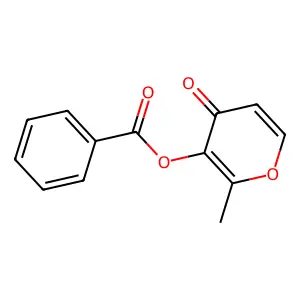 3-(Benzoyloxy)-2-methyl-4H-pyran-4-one structure