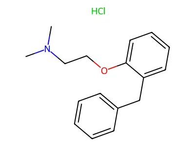 (2-(Dimethylamino)ethyl) (o-benzylphenoxy)ether hydrochloride structure