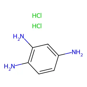 1,2,4-Benzenetriamine, hydrochloride (1:2) structure