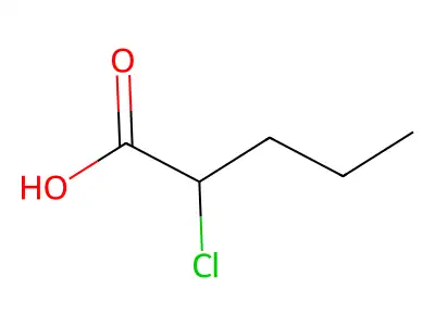 2-Chloropentanoic acid structure
