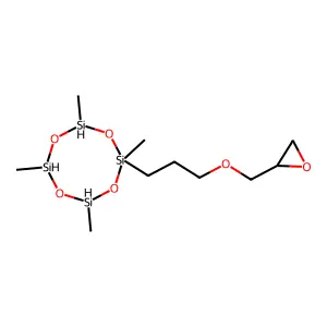 Cyclotetrasiloxane, 2,4,6,8-tetramethyl-2-[3-(2-oxiranylmethoxy)propyl]- structure