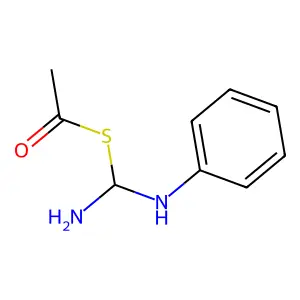 Urea, 2-acetyl-1-phenyl-2-thio- structure