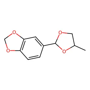 Piperonal propyleneglycol acetal structure