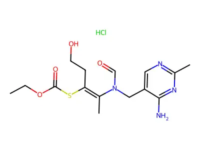 ethyl [(E)-2-[(4-amino-2-methylpyrimidin-5-yl)methyl-formyla structure