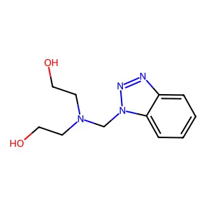 Ethanol, 2,2'-[(1H-benzotriazol-1-ylmethyl)imino]bis- structure