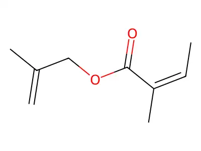 2-Methylprop-2-enyl 2-methylbut-2-enoate structure