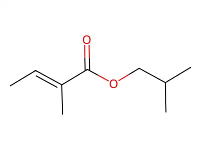 2-Methylpropyl 2-methylbut-2-enoate structure