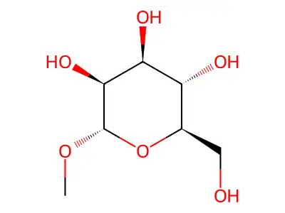 Methyl alpha-D-mannopyranoside structure