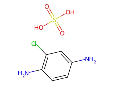 2-Chloro-p-phenylenediamine sulfate structure