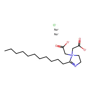 Disodium 1,1-bis(carboxymethyl)-4,5-dihydro-2-undecyl-1H-imidazolium chloride structure