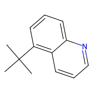 Quinoline, (1,1-dimethylethyl)- structure