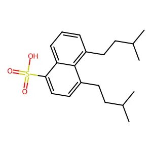 Naphthalenesulfonic acid, dipentyl- structure