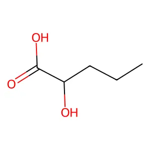 (+-)-2-Hydroxypentanoic acid structure