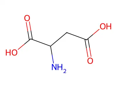 (+-)-Aspartic Acid structure