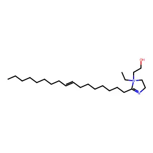 1-Ethyl-2-(8-heptadecen-1-yl)-1-(2-hydroxyethyl)-4,5-dihydro-1H-imidazol-1-ium structure