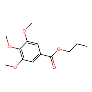 Propyl 3,4,5-trimethoxybenzoate structure