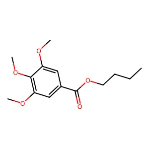Butyl 3,4,5-trimethoxybenzoate structure