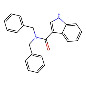 1H-Indole-3-carboxamide, N,N-bis(phenylmethyl)- structure