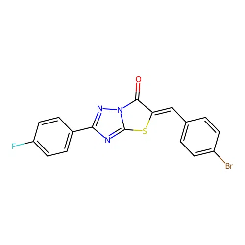 C17H9BrFN3OS structure