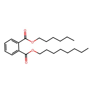 1,2-Benzenedicarboxylic acid, 1-hexyl 2-octyl ester structure