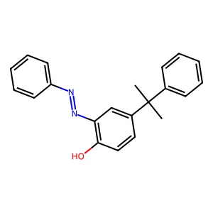 4-(1-Methyl-1-phenylethyl)-2-(2-phenyldiazenyl)phenol structure