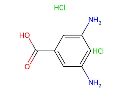 (3-Azaniumyl-5-carboxyphenyl)azanium;dichloride structure