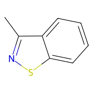 1,2-Benzisothiazole, 3-methyl- structure