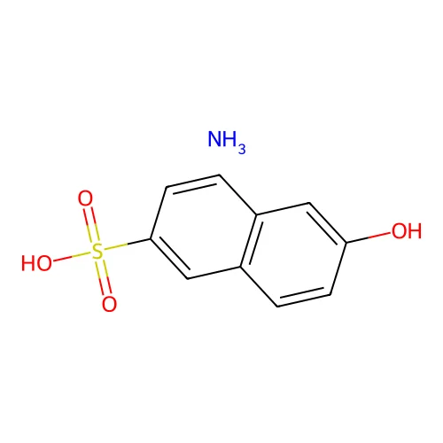 Ammonium 6-hydroxynaphthalene-2-sulphonate structure