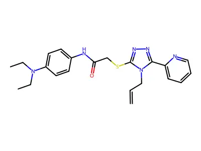 2-((4-Allyl-5-(pyridin-2-yl)-4H-1,2,4-triazol-3-yl)thio)-N-(4-(diethylamino)phenyl)acetamide structure