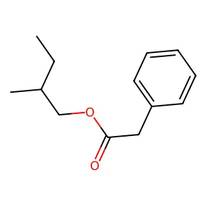 Benzeneacetic acid, 2-methylbutyl ester structure