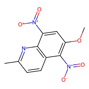 Quinaldine, 5,8-dinitro-6-methoxy- structure