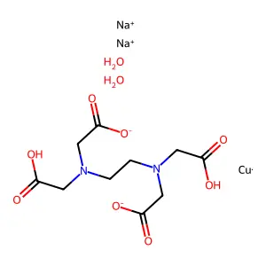 C10H12CuN2O8.2H2O.2Na structure